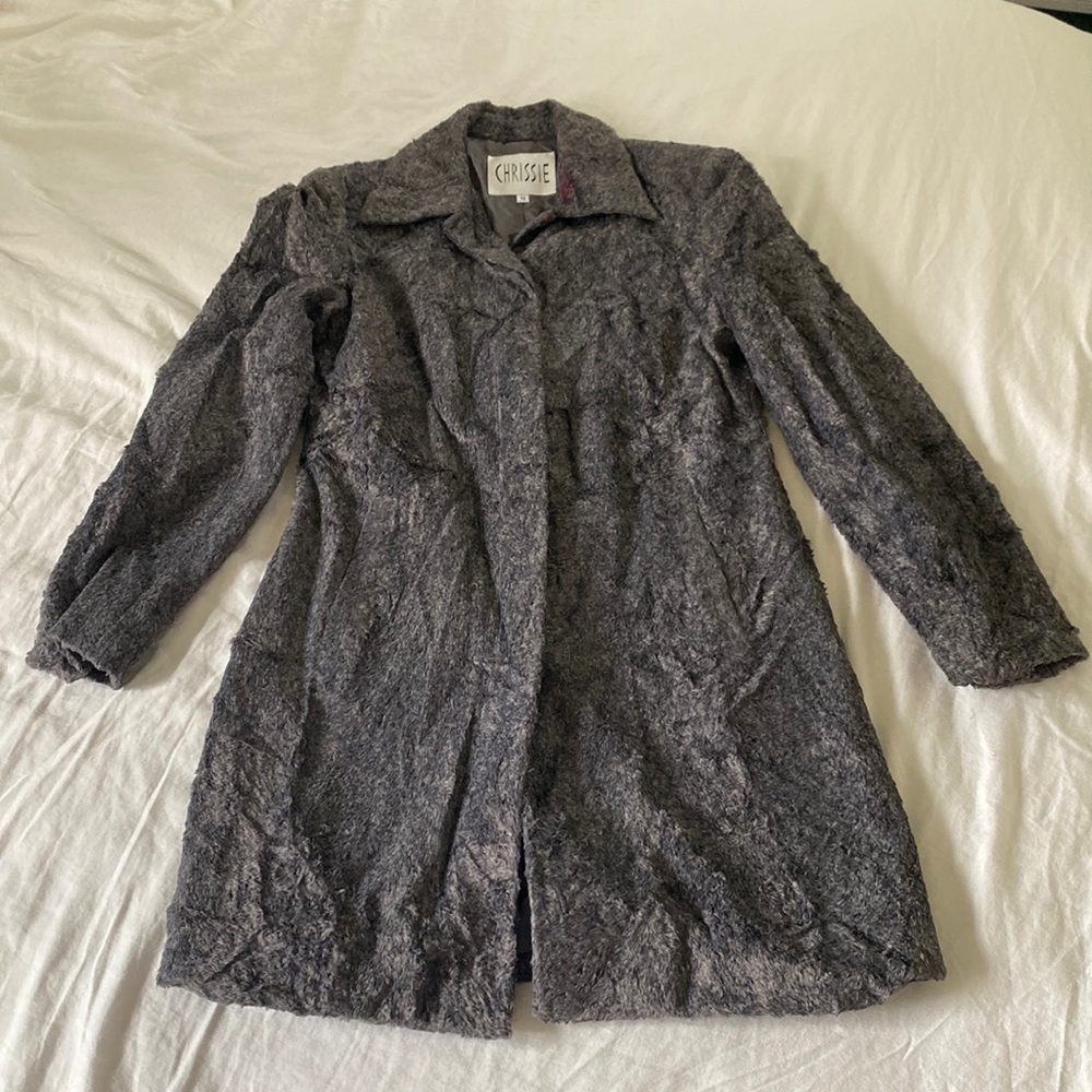 European vintage faux fur jacket
